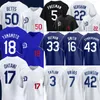 Shohei Ohtani Mookie Betts Baseball Jersey Yoshinobu Yamamoto Dodgers Clayton Kershaw Fredie Freeman James Outman Martinez Will Smith Mike Piazza Tyler Glasnow