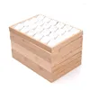Jewelry Pouches Wood Pendant Necklace Display Tray 18/24 Grids Pendants Shows Plate Women Store Shelf Rack Prop