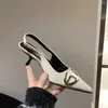 Scarpe vestiti sandali femminili di una parola tendenza fibbia sottile tallone singolo tacchi alti sexy