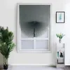 Cortina auto-adesiva Cegas plásticas meia cortinas de janelas para o banheiro da cozinha Tons de varanda do café/janela do escritório 2024
