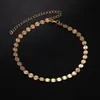 Anklets Classic Women Anklet Armband Foot Jewelry Gold Color Chain Simple Brand Design Fashion for Girl Gift230L
