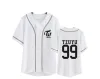 Kpop duas vezes merch camisa de beisebol camiseta jiyho chaeyoung sana dahyun jeongyeon tzuyu mina nayeon momo manga curta camisetas gráficas
