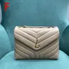 Designer Envelope Bag Calfskin Shoulder Bag 23CM Chain bag 10A quality women' flip with box LY027