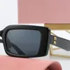 Rectangular sunglasses miumius sunglasses for women 2024 new Simple European style Small square frame sunglasses Multi color option Outdoor goggles shades uv400