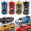 Elektrische/RC -auto 6 kleuren RC -auto kan Box Car Creative Mini RC CAR RADIO RELIME CONTROLE LICHT MICRO RACING AUTO TOYL231222