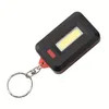 Keychain de lampe de poche à LED 1PC MINI, Portable Cob Torch Emergency Lampe de poche, outils de camping en plein air