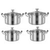 Pans Soup Pot Frying Pan Cooking Tools Ergonomic Handle Stockpot Stainless Steel For Restaurant Bar Cafe Home Kitchen