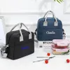 Bags Personalized Embroidery Small shoulder bag Bento bag Insulated lunch box Lightweight and waterproof High capacity The New