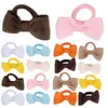 Bandanas 18 Pcs Girls Hair Accessories Linen Bow Headband Holder Bows Thin Ties Rope Elastic Bands Child