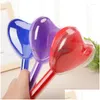 Gift Wrap Plastic Candy Box Heart Lollipop Shaped Small Packing Boxes Wedding Party Birthday Baby Shower Decor Supply Drop Delivery Ot9Fr