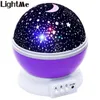 Lightme Stars Starry Sky LED LEG LIGHT LIGHT Projector Moon LAMP Battery USB هدايا أطفال غرفة نوم مصباح الإسقاط مصباح Z20 G246B