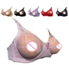 Hot Sale Fake Breast Pocket Bra Cosplay Transgender Fake Boobs Lace Bra for dresser Mastectomy Bra Underwear 2012026055287