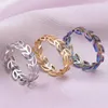 Clusterringe 10pcs Vintage Schmucksets für Frauen Trendy Design Offene Blätter Edelstahl Ring Männer Finger Knöchel Verstellbare Lieferungen