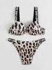 Swimwear femminile 2022 Nuovo costume da bagno in bikini Supporto in acciaio per leopardi da donna che raccoglie costume da bagno bikini sexy