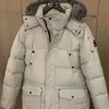 Mooess Knuckles Мужская парка парка, канадская куртка High Real Fur Canadian Woman 06 Style White и Black Duck Winter Hot Seders 3574