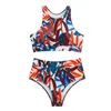 Menas de banho feminina Europeias e Americanas Sexy Split Bikini Swimming Suit