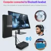 Konektörler Bluetooth 5.0 Audio Verici 3.5mm 3.5 AUX Jack RCA USB Koaksiyel Optik Stereo Kablosuz Adaptör Dongle TV PC Kulaklığı