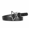 Riemen Kinderen Vijfpuntige legering Buckle Belt Sweet Girls veelzijdige sterren alle holes vrouwelijke jurken jeans pu lederen tailleband