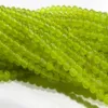 4mm grön peridot ädelsten runda lösa pärlor 15 323l