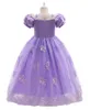 Crianças Designer Vestidos da menina vestido cosplay roupas de verão Crianças Roupas BEBÊ crianças meninas roxo rosa vestido de verão D3ku #