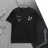 デザイナーTシャツメンズカジュアルGU Tシャツチェストモノグラム半袖クルーネックトップショートスリーブ黒と白のプルオーバーM-3XL