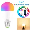 15W WIFI Smart Light Bulb RGB White Magic Lamdimable LED E27 B22 WIFI CEARBS ZAPASZCZENIA Z AMAMON Alexa Google Home Smartphone 278Q