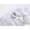 Męskie dżinsy Projektant odzieży Zgrane zabytkowe dżinsowe spodnie czarny niebieski biały ołówek ubrania upuszczenie odzieży Dhuj4