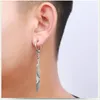 Boucles d'oreilles en peluche Version coréenne de la chaîne de glace mâle Hipster sans boucle d'oreille percée