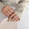 Noux minimaliste Cross Open Ring Finger Silver Color pour femmes Accessoires Gift S-R6592049