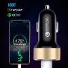 3.1led 2In1 Светодиодный цифровой дисплей Dual USB Universal Car Charger для iPhone 12 11 Samsung Huawei Мобильный телефон быстро зарядка Adapter LL BJ