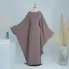 Ubranie etniczne Dubai Kaftan Woman Muzułmańska Maxi Dress Batwing Sleevev szat 2024 Ramadan Eid Djellaba Islam Abaya Marocain Modlitwa Ubranie