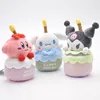 Kuromi gâteau en peluche toys 11cm cannamoroll kirby cupcake animal en peluche de poupées en peluche cadeau pour les enfants et les filles