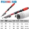 Hastes de pesca de barco 1,1m/1,3m/1,5m Superhard Travel Haste de pesca Spinning Pólo de pesca portátil hastes de pesca telescópica TACKLELLEL231223