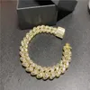 Mode ny design kuba halsband högkvalitativa smycken hiphop stil mans diamanter kedja246a
