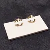 Luxury G Series Vintage Color Diamond Earring Bring Stud Designer Pearl Designer Moucrages d'oreilles pour femmes Hoop Ear Stad Alphabet Goth Bijoux avec cadeau de fiançailles en boîte