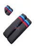 Car Seat Belt Shoulder Pad Suit for Red and Blue Stripes Modified Carbon Fiber Shoulder Pad Leather Carbon Fiber Stripes7980677