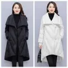 Women's Jackets Fashionable thickened and warm mid length down cotton for winter new Arrivals clothing Korean version loose and slimming for