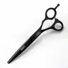 Profesjonalny JP 440C Stal 6 '' Black/srebrne nożyczki do włosów fryzury przerzedzający fryzjer Makas cięcie nożyczki fryzjerskie