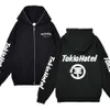 Tokio Hotel Kaulitz Sweat à capuche Rock Band Streetwear Veste à glissière complète Fleep Long Manne Sweatshirts Loose