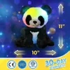 25cm Soft Cute Panda Plush Toy LED Light Musical Throw Pillows Glowing Birthday Gift Stuffed Animals for Girls Luminous Toy 231222