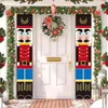 Decorations Nutcracker Soldier Banner Christmas Decor For Home Merry Christmas Door Decor Xmas Ornament Happy Year 2022 Navidad 211028