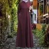 Ethnische Kleidung Baumwolle Abaya Knöpfe Muslim Kleid für Frauen Dubai Party Abayas Kleider Langarm Marokko Caftan Vestidos Ramadan Robe 2024