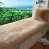 Chair Covers Selling Window Mat Plush Balcony Sill Carpet Thickened Anti Slip Bedside Blanket Solid Soft Cushion