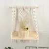 Plaques décoratives Bohemian Woven Shelf Wall suspendu nordique Homestay El Home Living Room Decoration Rack Ze199