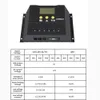 Tillbehör 12V/24V 30A 40A 50A 60A Solar Controller Auto Regulator Charger Controllers Batteriladdning PWM -laddning för belysning