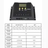 Contrôleur solaire 12V/24V 30A 40A 50A 60A, régulateur automatique, contrôleur de Charge de batterie, Charge PWM pour l'éclairage