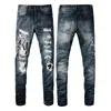 Jeans de grife para homens jeans Pant Ripped Hip High Street Moda High Street Moda Pantalones Vaqueros Para Hombre Bordado de Motocicleta Fechar Shorts de praia