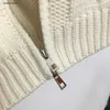 Luksusowa damska kurtka designerska odzież dla damskiej jesiennej swetra haftowane logo logo girl dzianin płaszcza
