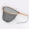 COMBO 45% Rabatter Hot Portable Trähandtag Gummi/Nylon Mesh Fly Fishing Landing Net Catch Släpp Scoop Fishnet Net Dip Cage