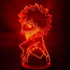 My Hero Academia Dabi Figures 3D Anime Lamp Nightlight Model Toys Boku No Hero Academia Dabi Figurine Collection Led Toy309A